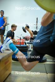 28.09.2023, Oberhof, Germany (GER): Beda Klee (SUI), Valerio Grond (SUI), (l-r) - Cross-Country training, Oberhof (GER). www.nordicfocus.com. © Reichert/NordicFocus. Every downloaded picture is fee-liable.