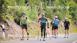29.09.2023, Oberhof, Germany (GER): Beda Klee (SUI), Fabrizio Albasini (SUI), (l-r) - Cross-Country training, Oberhof (GER). www.nordicfocus.com. © Reichert/NordicFocus. Every downloaded picture is fee-liable.