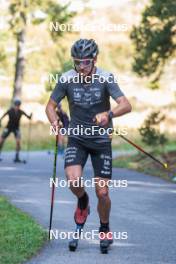 16.09.2023, Font-Romeu, France (FRA): Hugo Lapalus (FRA) - Cross-Country training, Font-Romeu (FRA). www.nordicfocus.com. © Authamayou/NordicFocus. Every downloaded picture is fee-liable.