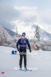 03.11.2023, Bessans, France (FRA): Julien Arnaud (FRA) - Cross-Country training, Bessans (FRA). www.nordicfocus.com. © Authamayou/NordicFocus. Every downloaded picture is fee-liable.