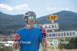 13.09.2023, Font-Romeu, France (FRA): Lucas Chanavat (FRA) - Cross-Country training, Font-Romeu (FRA). www.nordicfocus.com. © Authamayou/NordicFocus. Every downloaded picture is fee-liable.