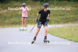 25.07.2023, Premanon, France (FRA): Juliette Ducordeau (FRA) - Cross-Country summer training, Premanon (FRA). www.nordicfocus.com. © Manzoni/NordicFocus. Every downloaded picture is fee-liable.