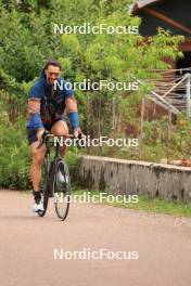 26.07.2023, Premanon, France (FRA): Alexandre Rousselet (FRA), coach Team France - Cross-Country summer training, Premanon (FRA). www.nordicfocus.com. © Manzoni/NordicFocus. Every downloaded picture is fee-liable.