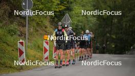 29.09.2023, Oberhof, Germany (GER): Beda Klee (SUI), Cyril Faehndrich (SUI), (l-r) - Cross-Country training, Oberhof (GER). www.nordicfocus.com. © Reichert/NordicFocus. Every downloaded picture is fee-liable.