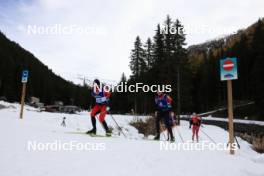 01.11.2023, Davos, Switzerland (SUI): Benjamin Moser (AUT), Michael Foettinger (AUT), (l-r) - Cross-Country preseason training, Davos (SUI). www.nordicfocus.com. © Manzoni/NordicFocus. Every downloaded picture is fee-liable.