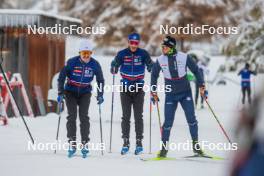 03.11.2023, Bessans, France (FRA): Gaspard Rousset (FRA), Julien Arnaud (FRA) - Cross-Country training, Bessans (FRA). www.nordicfocus.com. © Authamayou/NordicFocus. Every downloaded picture is fee-liable.