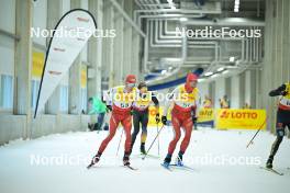 29.09.2023, Oberhof, Germany (GER): Beda Klee (SUI), Christian Winker (GER), Roman Schaad (SUI), (l-r) - Cross-Country, race, ZLK, Oberhof (GER). www.nordicfocus.com. © Reichert/NordicFocus. Every downloaded picture is fee-liable.