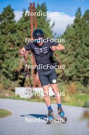 23.09.2023, Font-Romeu, France (FRA): Jules Lapierre (FRA) - Cross-Country training, Font-Romeu (FRA). www.nordicfocus.com. © Authamayou/NordicFocus. Every downloaded picture is fee-liable.