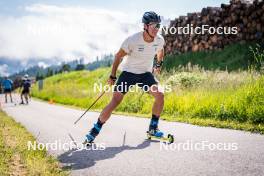 04.07.2023, Lavaze, Italy (ITA): Roman Schaad (SUI) - Cross-Country summer training, Lavaze (ITA). www.nordicfocus.com. © Barbieri/NordicFocus. Every downloaded picture is fee-liable.
