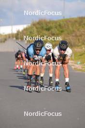 27.09.2023, Oberhof, Germany (GER): Beda Klee (SUI), Valerio Grond (SUI), (l-r) - Cross-Country training, Oberhof (GER). www.nordicfocus.com. © Reichert/NordicFocus. Every downloaded picture is fee-liable.