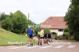 26.07.2023, Premanon, France (FRA): Theo Schely (FRA), Maurice Manificat (FRA), (l-r) - Cross-Country summer training, Premanon (FRA). www.nordicfocus.com. © Manzoni/NordicFocus. Every downloaded picture is fee-liable.