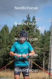 13.09.2023, Font-Romeu, France (FRA): Hugo Lapalus (FRA) - Cross-Country training, Font-Romeu (FRA). www.nordicfocus.com. © Authamayou/NordicFocus. Every downloaded picture is fee-liable.