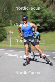 05.09.2023, Lenzerheide, Switzerland (SUI): Nicola Wigger (SUI) - Cross-Country summer training, Lenzerheide (SUI). www.nordicfocus.com. © Manzoni/NordicFocus. Every downloaded picture is fee-liable.