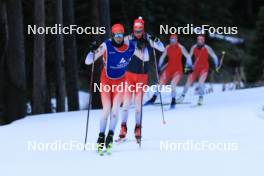 01.11.2023, Davos, Switzerland (SUI): Candide Pralong (SUI), Cyrill Faehndrich (SUI), (l-r) - Cross-Country preseason training, Davos (SUI). www.nordicfocus.com. © Manzoni/NordicFocus. Every downloaded picture is fee-liable.