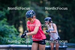 20.07.2023, Lavaze, Italy (ITA): Katherine Sauerbrey (GER) - Cross-Country summer training, Lavaze (ITA). www.nordicfocus.com. © Barbieri/NordicFocus. Every downloaded picture is fee-liable.