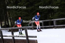 01.11.2023, Davos, Switzerland (SUI): Fabrizio Albasini (SUI), Nicola Wigger (SUI), (l-r) - Cross-Country preseason training, Davos (SUI). www.nordicfocus.com. © Manzoni/NordicFocus. Every downloaded picture is fee-liable.