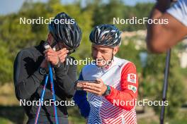 16.09.2023, Font-Romeu, France (FRA): Thibaut Chene (FRA), Coach Team France - Cross-Country training, Font-Romeu (FRA). www.nordicfocus.com. © Authamayou/NordicFocus. Every downloaded picture is fee-liable.