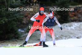 01.11.2023, Davos, Switzerland (SUI): Candide Pralong (SUI) - Cross-Country preseason training, Davos (SUI). www.nordicfocus.com. © Manzoni/NordicFocus. Every downloaded picture is fee-liable.