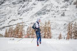 04.11.2023, Bessans, France (FRA): Hugo Lapalus (FRA) - Cross-Country training, Bessans (FRA). www.nordicfocus.com. © Authamayou/NordicFocus. Every downloaded picture is fee-liable.