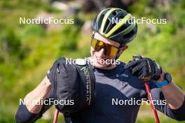 04.07.2023, Lavaze, Italy (ITA): Janik Riebli (SUI) - Cross-Country summer training, Lavaze (ITA). www.nordicfocus.com. © Barbieri/NordicFocus. Every downloaded picture is fee-liable.