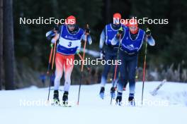 01.11.2023, Davos, Switzerland (SUI): Fabrizio Albasini (SUI), Antonin Savary (SUI), (l-r) - Cross-Country preseason training, Davos (SUI). www.nordicfocus.com. © Manzoni/NordicFocus. Every downloaded picture is fee-liable.