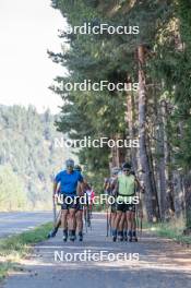 13.09.2023, Font-Romeu, France (FRA): Lucas Chanavat (FRA), Jules Lapierre (FRA), (l-r) - Cross-Country training, Font-Romeu (FRA). www.nordicfocus.com. © Authamayou/NordicFocus. Every downloaded picture is fee-liable.