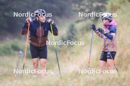 25.07.2023, Premanon, France (FRA): Lena Quintin (FRA) - Cross-Country summer training, Premanon (FRA). www.nordicfocus.com. © Manzoni/NordicFocus. Every downloaded picture is fee-liable.
