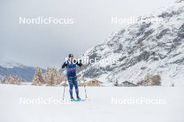 04.11.2023, Bessans, France (FRA): Richard Jouve (FRA) - Cross-Country training, Bessans (FRA). www.nordicfocus.com. © Authamayou/NordicFocus. Every downloaded picture is fee-liable.
