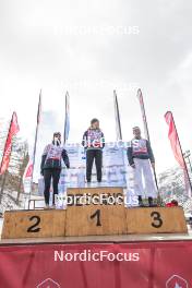 01.04.2023, Bessans, France (FRA): Juliette  Ducordeau (FRA), Emilie  Bulle (FRA), Maelle  Veyre (FRA), (l-r)  - French Championships cross-country, mass, Bessans (FRA). www.nordicfocus.com. © Authamayou/NordicFocus. Every downloaded picture is fee-liable.