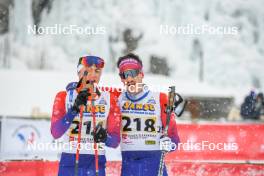 01.04.2023, Bessans, France (FRA): Isaie  Taxil (FRA), Timothe  Maugain (FRA), (l-r)  - French Championships cross-country, mass, Bessans (FRA). www.nordicfocus.com. © Authamayou/NordicFocus. Every downloaded picture is fee-liable.