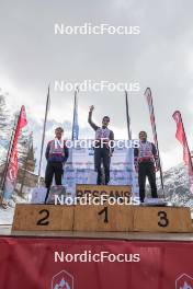 01.04.2023, Bessans, France (FRA): Noam  Kilchoer (FRA), Gaspard  Cottaz (FRA), Pablo  Sanchez (FRA), (l-r)  - French Championships cross-country, mass, Bessans (FRA). www.nordicfocus.com. © Authamayou/NordicFocus. Every downloaded picture is fee-liable.
