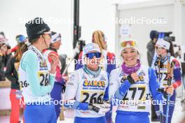 01.04.2023, Bessans, France (FRA): Noelie  Vittoz (FRA), Ariane  Pignot (FRA), Lina  Levet (FRA), (l-r)  - French Championships cross-country, mass, Bessans (FRA). www.nordicfocus.com. © Authamayou/NordicFocus. Every downloaded picture is fee-liable.