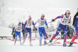 01.04.2023, Bessans, France (FRA): Romane  Nappey (FRA), Lina  Levet (FRA), (l-r)  - French Championships cross-country, mass, Bessans (FRA). www.nordicfocus.com. © Authamayou/NordicFocus. Every downloaded picture is fee-liable.