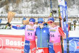 01.04.2023, Bessans, France (FRA): Liv  Coupat (FRA), Maya  Desseux (FRA), Julie  Marciniak (FRA), (l-r)  - French Championships cross-country, mass, Bessans (FRA). www.nordicfocus.com. © Authamayou/NordicFocus. Every downloaded picture is fee-liable.
