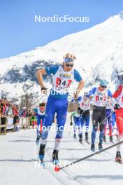 02.04.2023, Bessans, France (FRA): Mario Perrillat Collomb (FRA) - French Championships cross-country, relay, Bessans (FRA). www.nordicfocus.com. © Authamayou/NordicFocus. Every downloaded picture is fee-liable.
