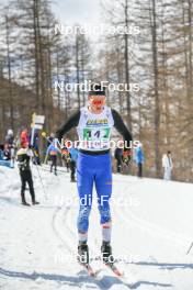02.04.2023, Bessans, France (FRA): Titouan Blanchard (FRA) - French Championships cross-country, relay, Bessans (FRA). www.nordicfocus.com. © Authamayou/NordicFocus. Every downloaded picture is fee-liable.