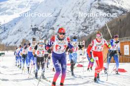 02.04.2023, Bessans, France (FRA): Agathe Margreither (FRA) - French Championships cross-country, relay, Bessans (FRA). www.nordicfocus.com. © Authamayou/NordicFocus. Every downloaded picture is fee-liable.