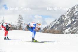 02.04.2023, Bessans, France (FRA): Edouard Blaison (FRA) - French Championships cross-country, relay, Bessans (FRA). www.nordicfocus.com. © Authamayou/NordicFocus. Every downloaded picture is fee-liable.