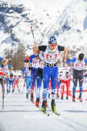 02.04.2023, Bessans, France (FRA): Quentin Lespine (FRA) - French Championships cross-country, relay, Bessans (FRA). www.nordicfocus.com. © Authamayou/NordicFocus. Every downloaded picture is fee-liable.