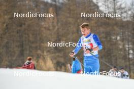 02.04.2023, Bessans, France (FRA): Hugo Barbarin (FRA) - French Championships cross-country, relay, Bessans (FRA). www.nordicfocus.com. © Authamayou/NordicFocus. Every downloaded picture is fee-liable.