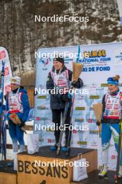 31.03.2023, Bessans, France (FRA): Clemence  Didierlaurent (Fra), Melissa  Gal (Fra), Amelie  Suiffet (Fra), (l-r)  - French Championships cross-country, sprint, Bessans (FRA). www.nordicfocus.com. © Authamayou/NordicFocus. Every downloaded picture is fee-liable.