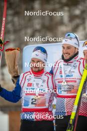31.03.2023, Bessans, France (FRA): Renaud  Jay (Fra), Lucas  Chanavat (Fra), (l-r)  - French Championships cross-country, sprint, Bessans (FRA). www.nordicfocus.com. © Authamayou/NordicFocus. Every downloaded picture is fee-liable.