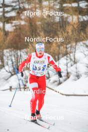 31.03.2023, Bessans, France (FRA): Leonie  Besson (Fra) - French Championships cross-country, sprint, Bessans (FRA). www.nordicfocus.com. © Authamayou/NordicFocus. Every downloaded picture is fee-liable.