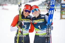 28.02.2023, Planica, Slovenia (SLO): Jasmine Lyons (CAN), Liliane Gagnon (CAN), (l-r)  - FIS nordic world ski championships cross-country, 10km women, Planica (SLO). www.nordicfocus.com. © Thibaut/NordicFocus. Every downloaded picture is fee-liable.