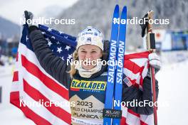 28.02.2023, Planica, Slovenia (SLO): Jessie Diggins (USA) - FIS nordic world ski championships cross-country, 10km women, Planica (SLO). www.nordicfocus.com. © Thibaut/NordicFocus. Every downloaded picture is fee-liable.