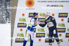 28.02.2023, Planica, Slovenia (SLO): Frida Karlsson (SWE), Jessie Diggins (USA), (l-r)  - FIS nordic world ski championships cross-country, 10km women, Planica (SLO). www.nordicfocus.com. © Thibaut/NordicFocus. Every downloaded picture is fee-liable. 