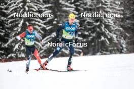 01.03.2023, Planica, Slovenia (SLO): Graham Ritchie (CAN), Janosch Brugger (GER), (l-r)  - FIS nordic world ski championships cross-country, 15km men, Planica (SLO). www.nordicfocus.com. © Modica/NordicFocus. Every downloaded picture is fee-liable.