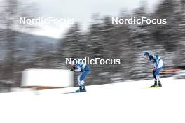 01.03.2023, Planica, Slovenia (SLO): Remi Lindholm (FIN), Alvar Johannes Alev (EST), (l-r)  - FIS nordic world ski championships cross-country, 15km men, Planica (SLO). www.nordicfocus.com. © Modica/NordicFocus. Every downloaded picture is fee-liable.