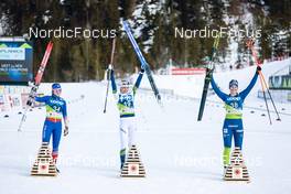 22.02.2023, Planica, Slovenia (SLO): Gigja Bjornsdottir (ISL), Jaqueline Mourao (BRA), Lucija Medja (SLO), (l-r) - FIS nordic world ski championships cross-country, 5km women, Planica (SLO). www.nordicfocus.com. © Modica/NordicFocus. Every downloaded picture is fee-liable.