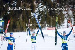 22.02.2023, Planica, Slovenia (SLO): Gigja Bjornsdottir (ISL), Jaqueline Mourao (BRA), Lucija Medja (SLO), (l-r) - FIS nordic world ski championships cross-country, 5km women, Planica (SLO). www.nordicfocus.com. © Modica/NordicFocus. Every downloaded picture is fee-liable.